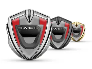 Dacia Metall Emblem Abzeichen Rennsport Inspiriert Glänzend